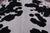 SUPER SALE Black & White Natural Cowhide Rug - X-Large 6' 10"H x 5' 9"W