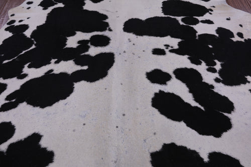 SUPER SALE Black & White Natural Cowhide Rug - X-Large 6' 10
