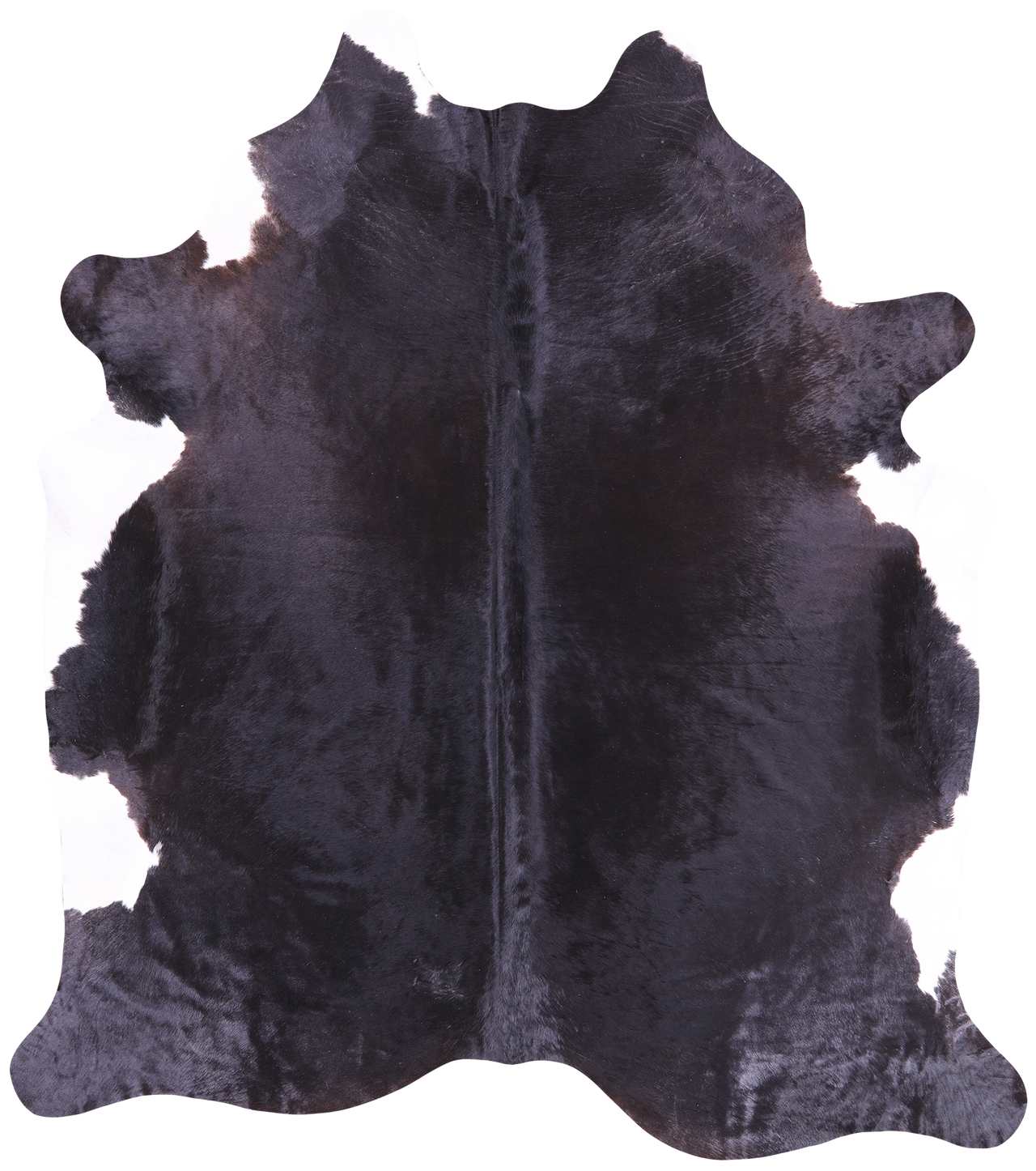 SUPER SALE Black Natural Cowhide Rug - XX-Large 8' 2"H x 7' 2"W