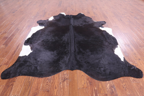 SUPER SALE Black Natural Cowhide Rug - XX-Large 8' 2
