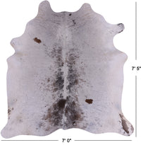 Thumbnail for SUPER SALE Brown Salt & Pepper Natural Cowhide Rug - XX-Large 7' 5
