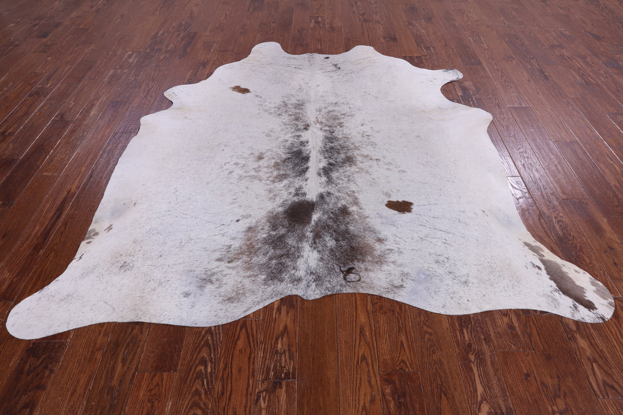 SUPER SALE Brown Salt & Pepper Natural Cowhide Rug - XX-Large 7' 5"H x 7' 0"W
