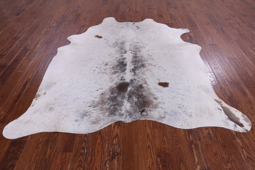 SUPER SALE Brown Salt & Pepper Natural Cowhide Rug - XX-Large 7' 5
