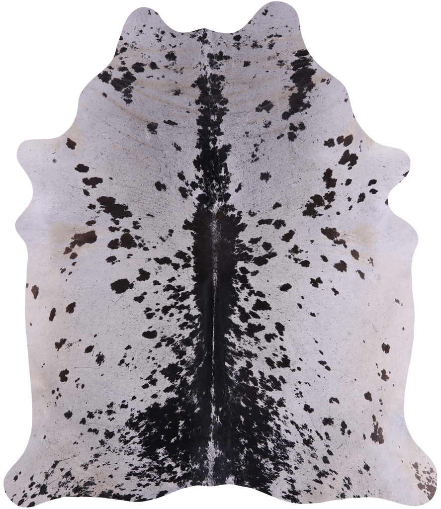 SUPER SALE Black Salt & Pepper Natural Cowhide Rug - XX-Large 8' 3"H x 7' 0"W
