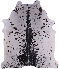 Thumbnail for SUPER SALE Black Salt & Pepper Natural Cowhide Rug - XX-Large 8' 3