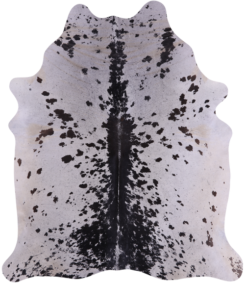SUPER SALE Black Salt & Pepper Natural Cowhide Rug - XX-Large 8' 3