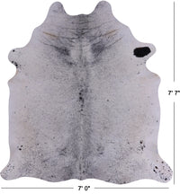 Thumbnail for SUPER SALE Black Salt & Pepper Natural Cowhide Rug - XX-Large 7' 7