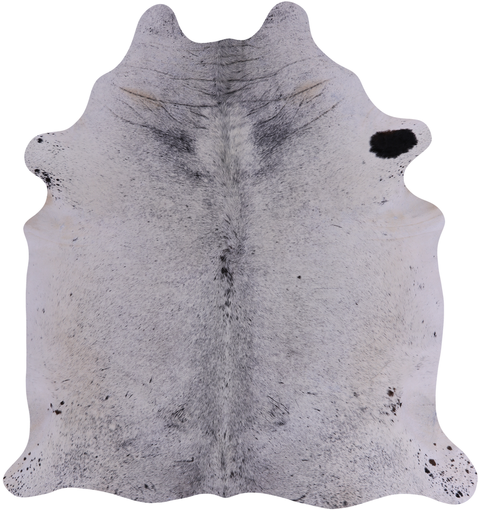 SUPER SALE Black Salt & Pepper Natural Cowhide Rug - XX-Large 7' 7"H x 7' 0"W
