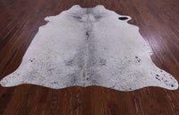 Thumbnail for SUPER SALE Black Salt & Pepper Natural Cowhide Rug - XX-Large 7' 7