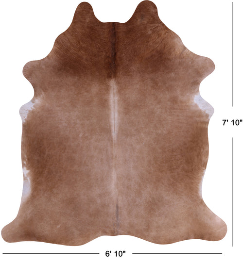 SUPER SALE Light Brown Natural Cowhide Rug - XX-Large 7' 10