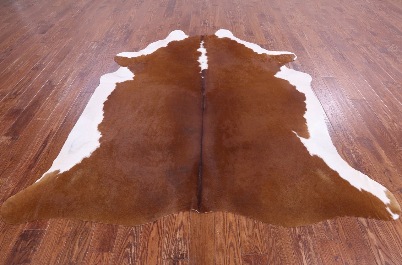 SUPER SALE Brown Natural Cowhide Rug - XX-Large 8' 0"H x 7' 5"W