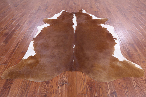 SUPER SALE Brown Natural Cowhide Rug - XX-Large 7' 7
