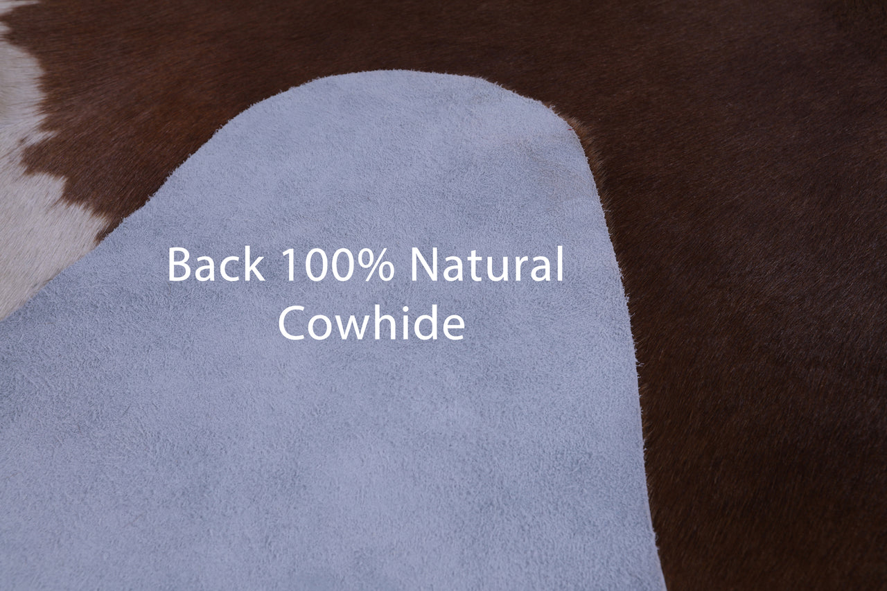 SUPER SALE Brown Natural Cowhide Rug - XX-Large 7' 7"H x 7' 1"W