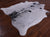 SUPER SALE Black Salt & Pepper Natural Cowhide Rug - X-Large 7' 3"H x 6' 1"W