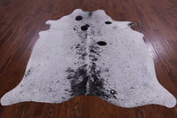 Thumbnail for SUPER SALE Black Salt & Pepper Natural Cowhide Rug - X-Large 7' 3