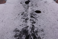 Thumbnail for SUPER SALE Black Salt & Pepper Natural Cowhide Rug - X-Large 7' 3