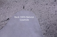 Thumbnail for SUPER SALE Black Salt & Pepper Natural Cowhide Rug - X-Large 7' 3