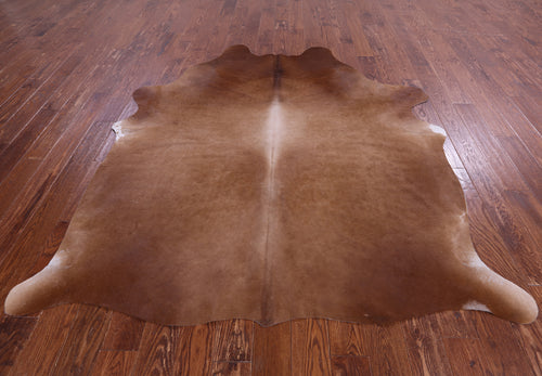 SUPER SALE Brown Natural Cowhide Rug - XX-Large 7' 4