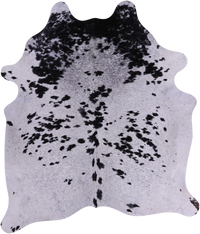 Thumbnail for SUPER SALE Black Salt & Pepper Natural Cowhide Rug - XX-Large 7' 5