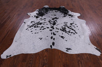Thumbnail for SUPER SALE Black Salt & Pepper Natural Cowhide Rug - XX-Large 7' 5