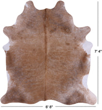 Thumbnail for SUPER SALE Light Brown Natural Cowhide Rug - XX-Large 7' 4
