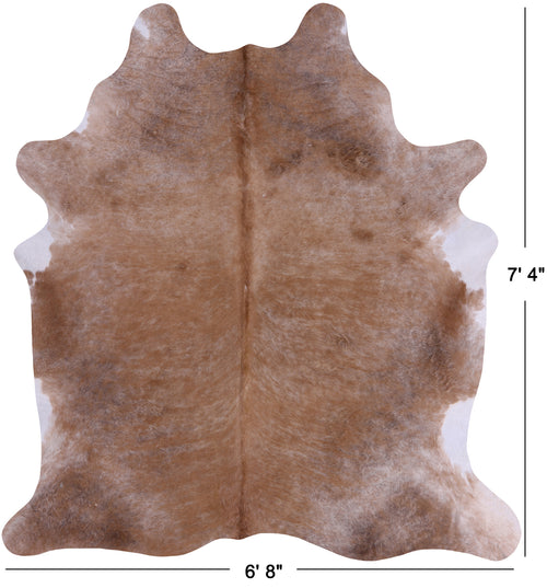 SUPER SALE Light Brown Natural Cowhide Rug - XX-Large 7' 4