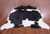 SUPER SALE Black & White Natural Cowhide Rug - X-Large 6' 9"H x 6' 6"W