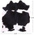 SUPER SALE Black & White Natural Cowhide Rug - X-Large 6' 9"H x 6' 6"W