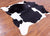 SUPER SALE Black & White Natural Cowhide Rug - X-Large 6' 9"H x 6' 6"W