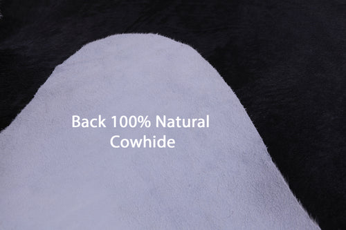 SUPER SALE Black & White Natural Cowhide Rug - X-Large 6' 9