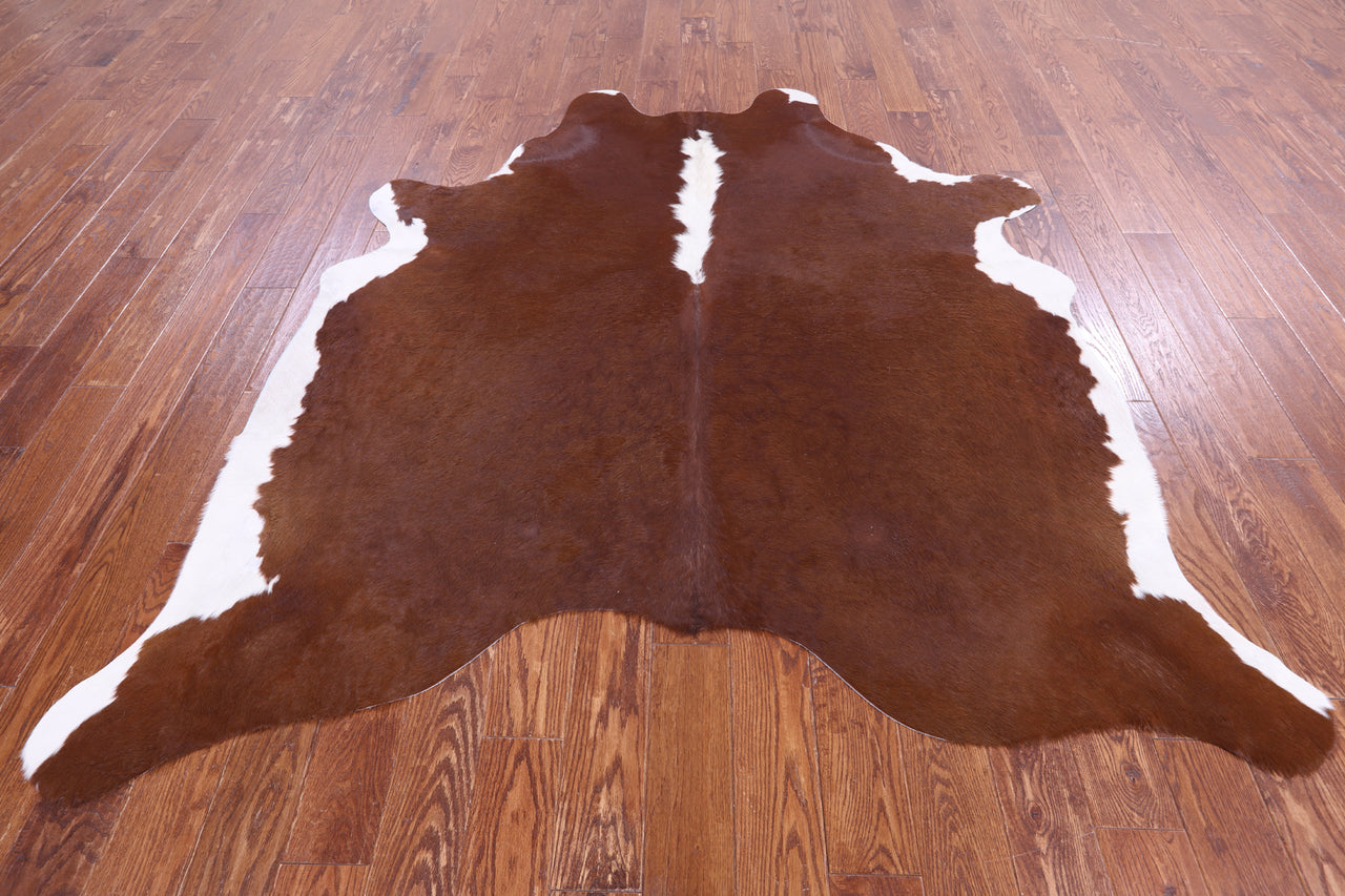 SUPER SALE Brown Natural Cowhide Rug - X-Large 7' 3"H x 6' 7"W