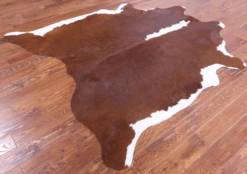 SUPER SALE Brown Natural Cowhide Rug - X-Large 7' 3