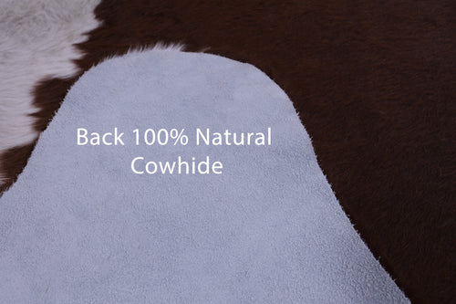 SUPER SALE Brown Natural Cowhide Rug - X-Large 7' 3
