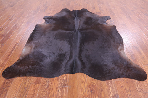 SUPER SALE Dark Brown Natural Cowhide Rug - XX-Large 7' 8