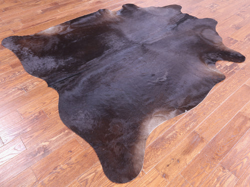 SUPER SALE Dark Brown Natural Cowhide Rug - XX-Large 7' 8