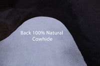 Thumbnail for SUPER SALE Dark Brown Natural Cowhide Rug - XX-Large 7' 8