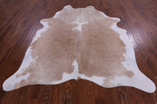 SUPER SALE Beige Natural Cowhide Rug - XX-Large 7' 4