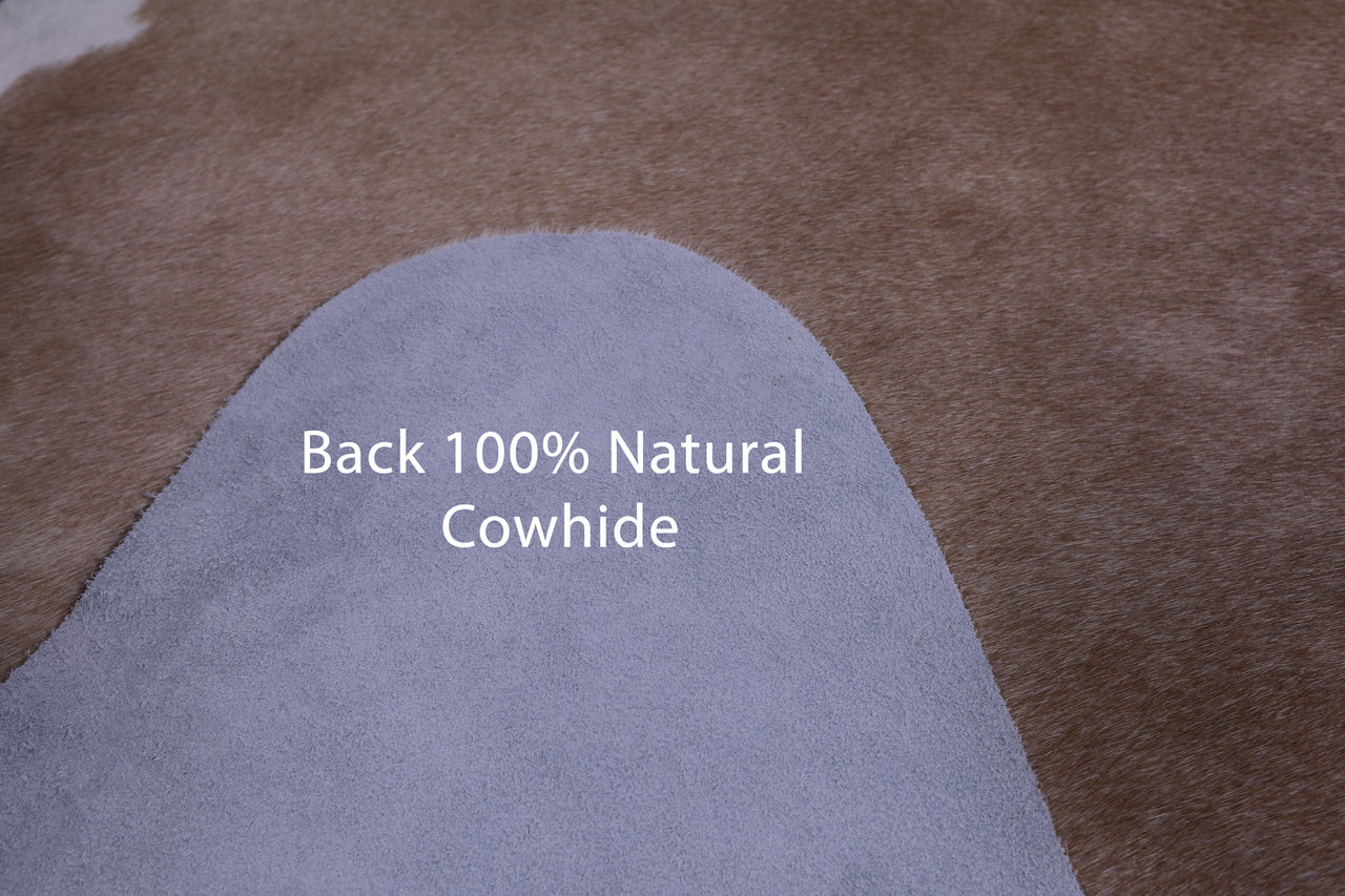 SUPER SALE Beige Natural Cowhide Rug - XX-Large 7' 4"H x 6' 1"W