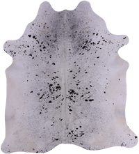 Thumbnail for SUPER SALE Black Salt & Pepper Natural Cowhide Rug - XX-Large 7' 4