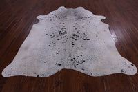 Thumbnail for SUPER SALE Black Salt & Pepper Natural Cowhide Rug - XX-Large 7' 4