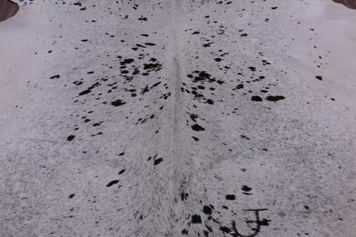 SUPER SALE Black Salt & Pepper Natural Cowhide Rug - XX-Large 7' 4
