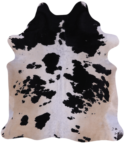 SUPER SALE Black & White Natural Cowhide Rug - X-Large 7' 0