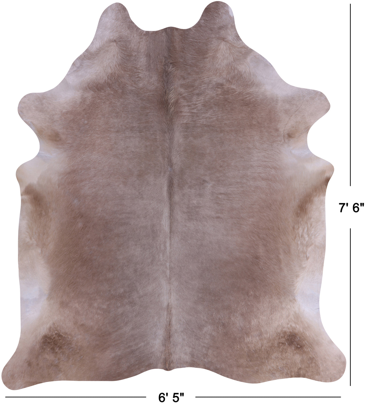 SUPER SALE Champagne Natural Cowhide Rug - XX-Large 7' 6"H x 6' 5"W