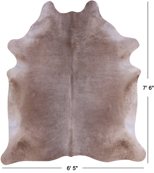 SUPER SALE Champagne Natural Cowhide Rug - XX-Large 7' 6