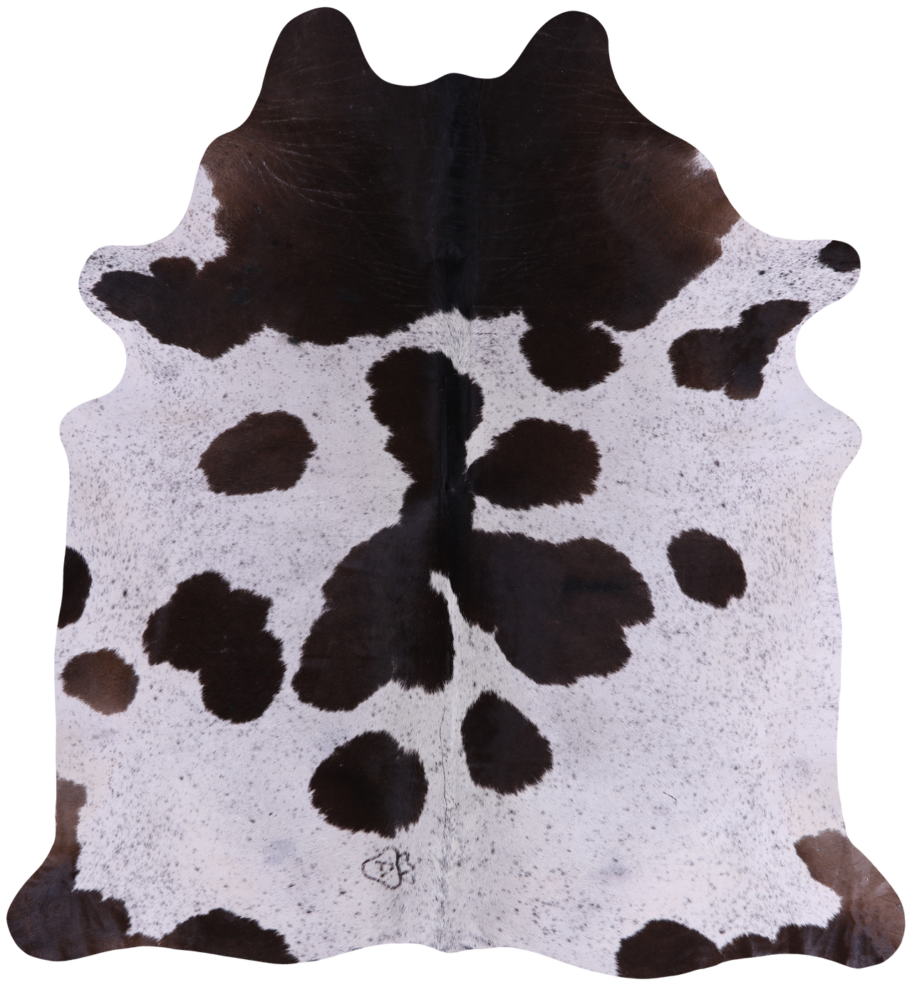 SUPER SALE Brown Salt & Pepper Natural Cowhide Rug - XX-Large 7' 7"H x 7' 0"W
