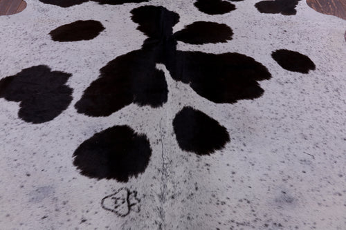SUPER SALE Brown Salt & Pepper Natural Cowhide Rug - XX-Large 7' 7