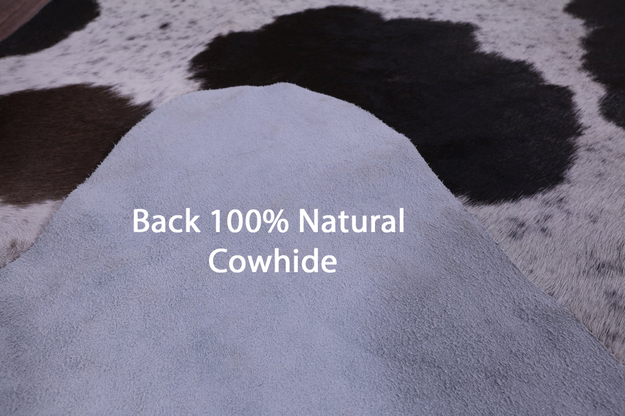 SUPER SALE Brown Salt & Pepper Natural Cowhide Rug - XX-Large 7' 7"H x 7' 0"W