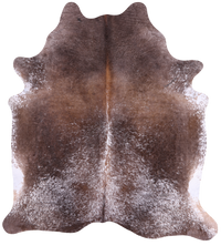 Thumbnail for SUPER SALE Brown Salt & Pepper Natural Cowhide Rug - X-Large 7' 3