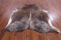 Thumbnail for SUPER SALE Brown Salt & Pepper Natural Cowhide Rug - X-Large 7' 3