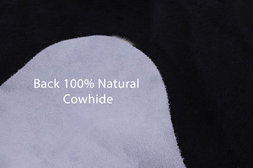 SUPER SALE Black & White Natural Cowhide Rug - Large 6' 7